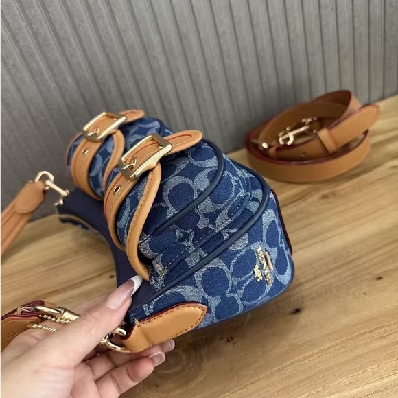 Coach Ashton bag in signature denim CY700 NWT - Picture 7 of 9